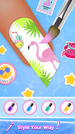 Girls Nail Salon - Nail Games الحاسوب