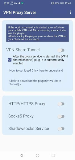 VPN Proxy Server:Tether NoRoot PC