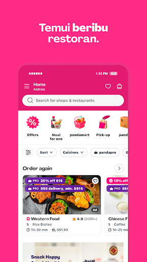 foodpanda: makanan dan runcit PC