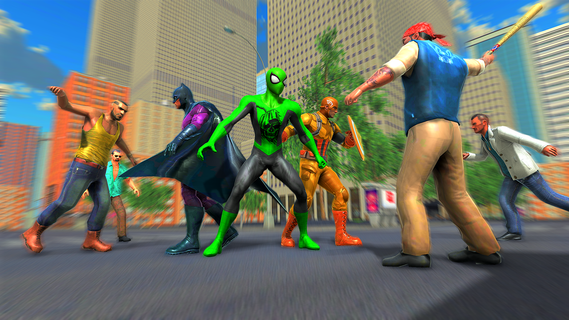 Green Superhero Rope Man Fight PC