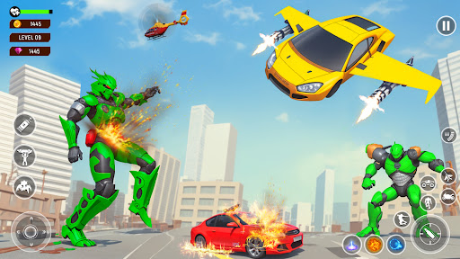 Flying Car Robot Game 2024 پی سی