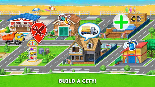 komputer Kids Truck: City Builder Games