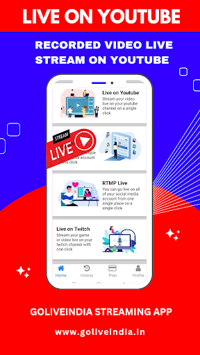 GoLiveIndia - Stream Anywhere پی سی