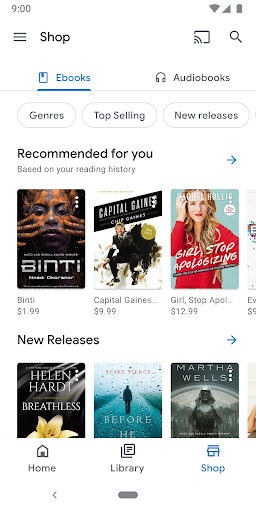 komputer Google Play Books & Audiobooks