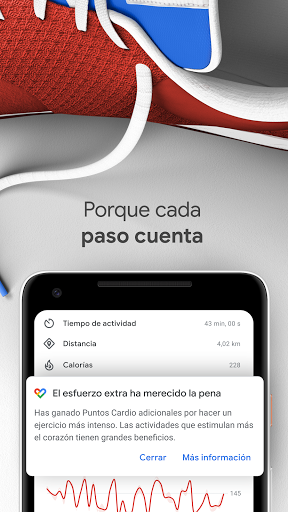 Google Fit: Reg. de actividad