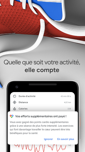 Google Fit : suivi d'activité