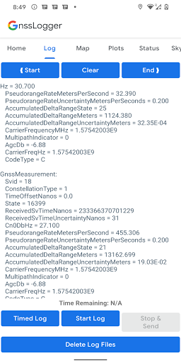 GnssLogger App PC