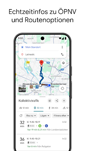 Maps – Navigation und Nahverkehr
