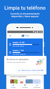 Files de Google: Libera espacio de tu teléfono