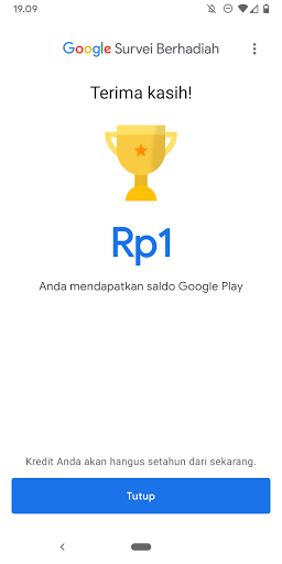 Google Survei Berhadiah