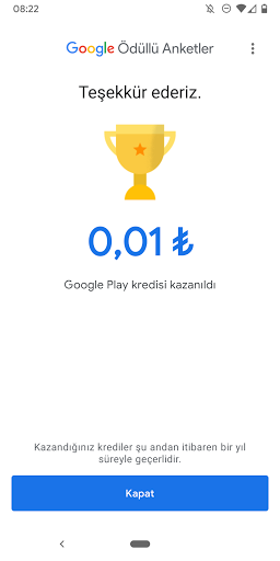 Google Ödüllü Anketler