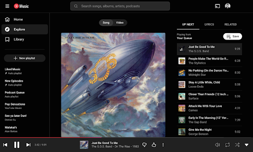 YouTube Music pour Chromebook PC