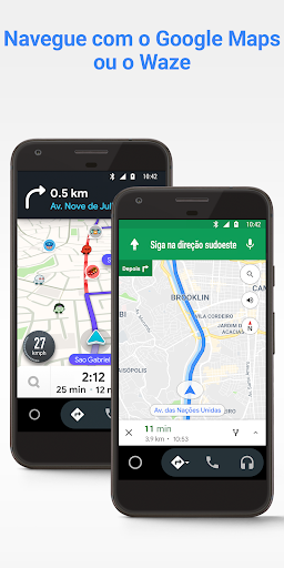 Android Auto - Google Maps, mídia e mensagens