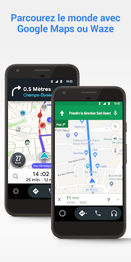 Android Auto : Google Maps, multimédia et messages PC