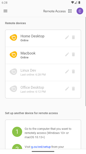 Chrome Remote Desktop PC