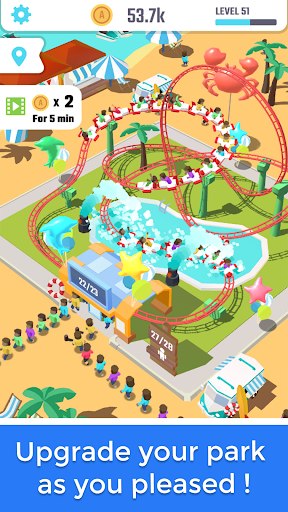 Play Idle Theme Park Tycoon on PC 