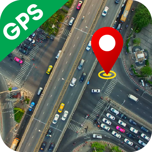 الملاحة خريطة GPS: يعيش الارض