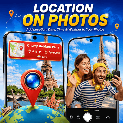 GPS Map Camera, Photo Stamp