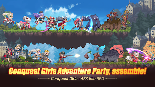 Conquest Girls: AFK Idle RPG الحاسوب