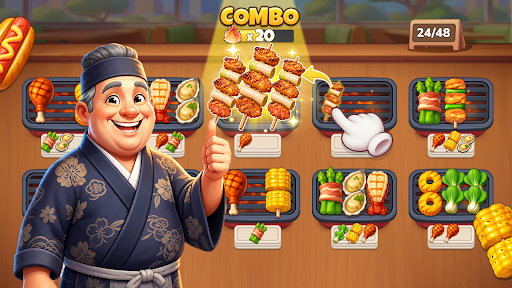 Grill Master：フード仕分けパズル