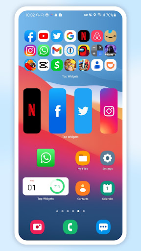 Top Widgets - Theme&Icon الحاسوب