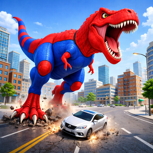 komputer Angry Dinosaur City Rampage 3D