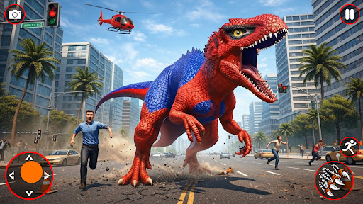 komputer Angry Dinosaur City Rampage 3D