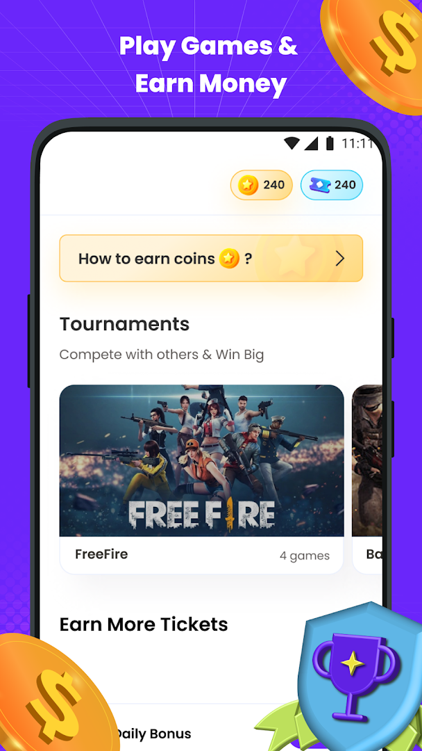 mGamer – Earn Money, Game Currency Reward App PC