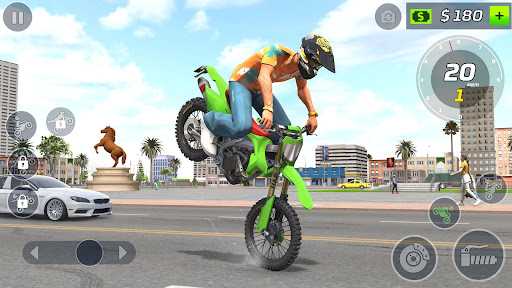 Moto Bike Stunt Wheelie Game