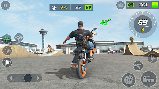 Moto Bike Stunt Wheelie Game