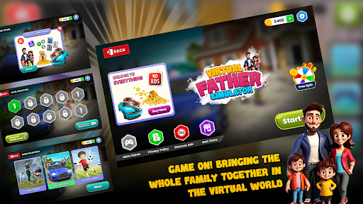 komputer Virtual Family - Happy Dad Mom