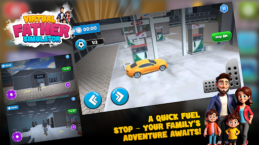 komputer Virtual Family - Happy Dad Mom