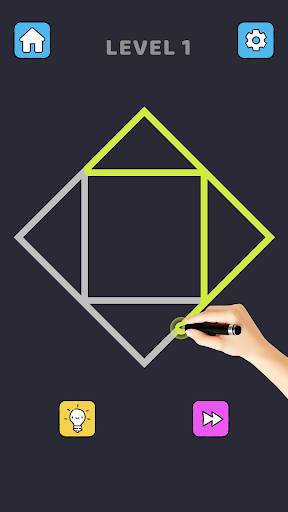 Single Line - Puzzle-Zeichnung