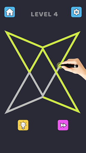 Single Line - Puzzle-Zeichnung