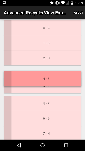 Advanced RecyclerView Examples PC
