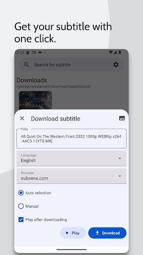 Subtitles Downloader & player PC