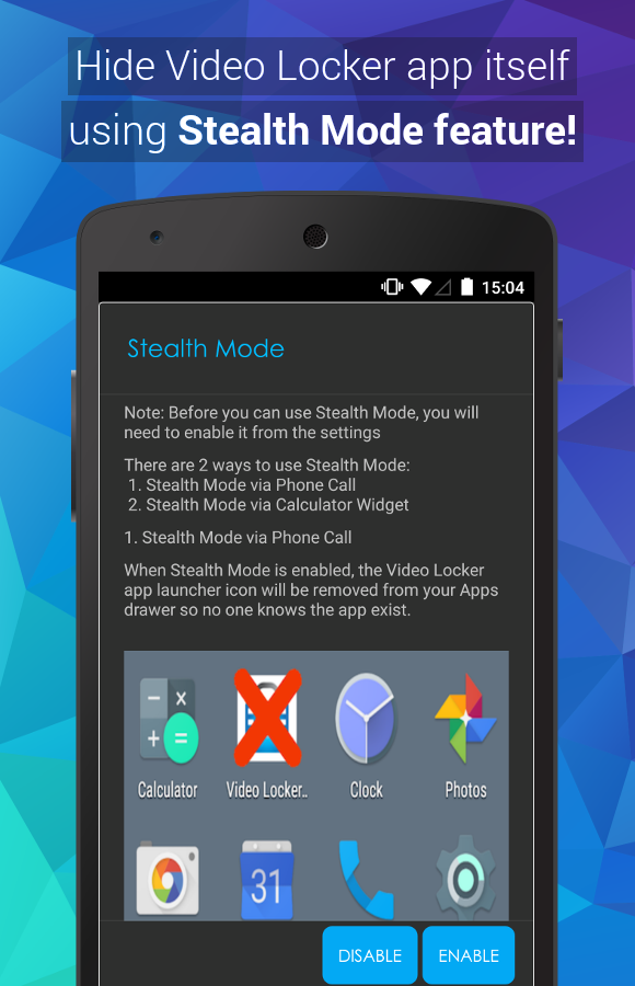 Video Locker - Hide Videos PC