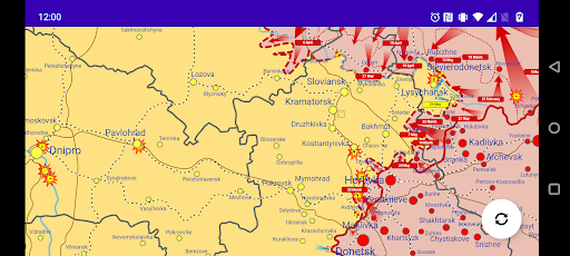 Украина военная карта