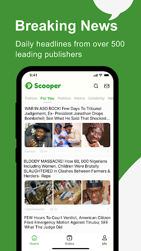 سكوبرScooper: أخبار حصرية، فيديوهات، رياضة والمزيد