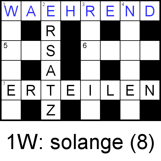 Deutsches Kreuzworträtsel