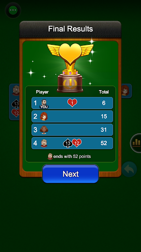 komputer Hearts: Classic Card Game