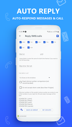 AUTO MESSAGE send response sms পিসি