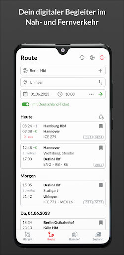 Bahn: Fahrplan & Live Tracking