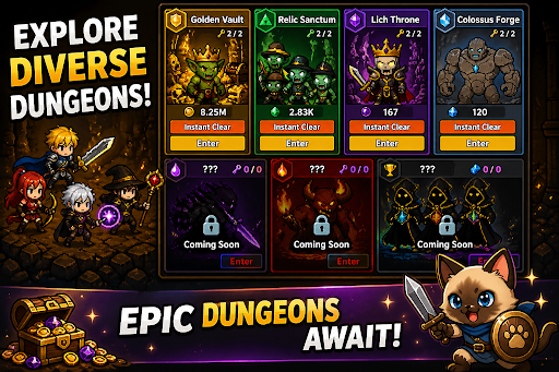 Kitty Guardians-Pixel Idle RPG PC