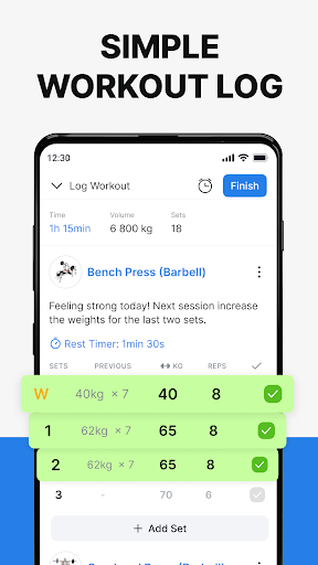 Hevy - Gym Log Workout Tracker پی سی