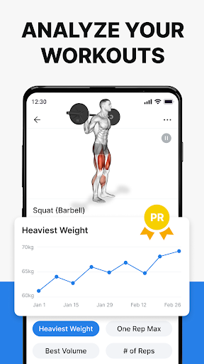 Hevy - Gym Log Workout Tracker پی سی