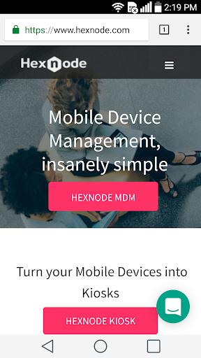 Hexnode Kiosk Browser PC