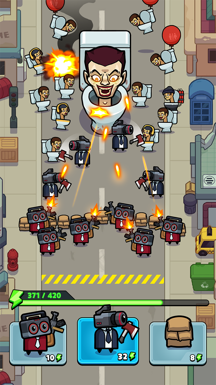 Download Toilet Fight: Police vs Zombie on PC with MEmu