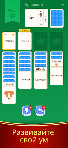 Пасьянс Солитер - Ассоциации ПК