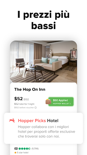 Hopper: voli, hotel e auto